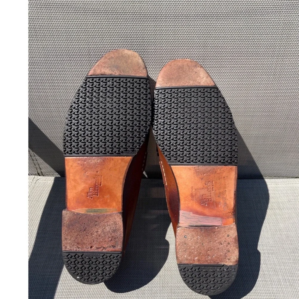 Allen Edmonds Danforth Mens Brown Leather Tassel Kiltie Loafers Size 9.5 D